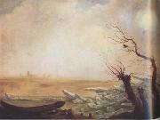 Carl Gustav Carus Boat Trapped in Blocks of Ice (mk10) china oil painting reproduction